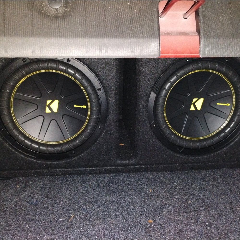 Kickers Black Car Subwoofer Set